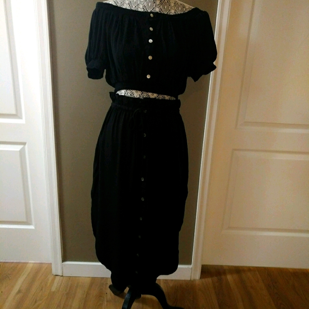 Paper Bag Rayon Skirt